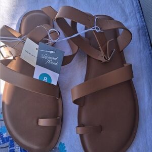 Universal Thread Tan Strappy Sandals